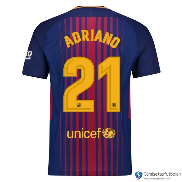 Camiseta Barcelona Primera equipo Adriano 2017-18